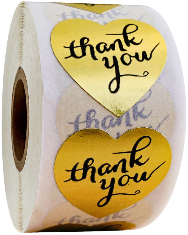 Business stickers - Thank you for supporting my small business