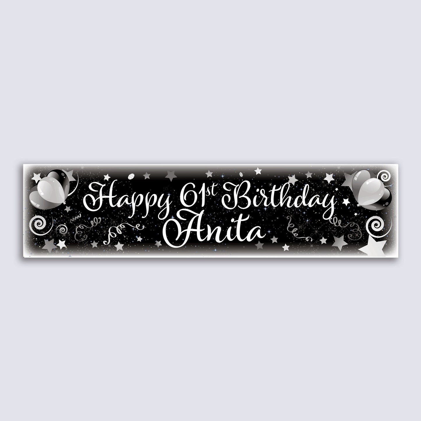 Personalised Banner - Celebrate Streamers - Paper or Vinyl