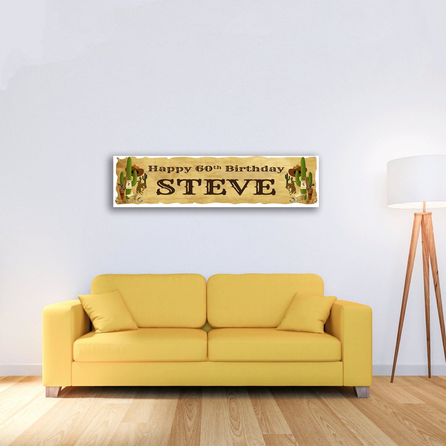 Personalised Banner - Wild West - Paper or Vinyl