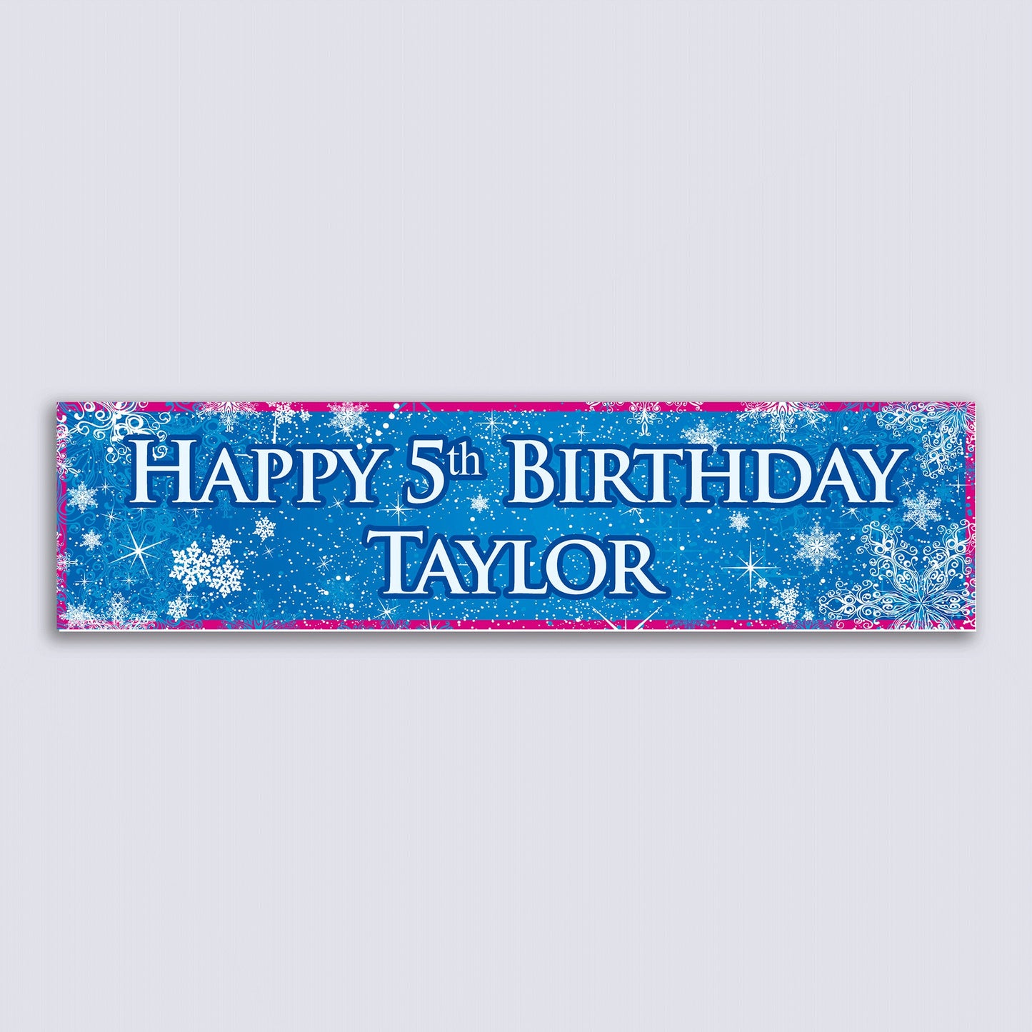 Personalised Banner - Frozen - Paper or Vinyl