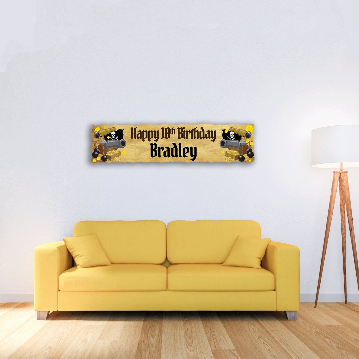 Personalised Banner - Pirate - Paper or Vinyl