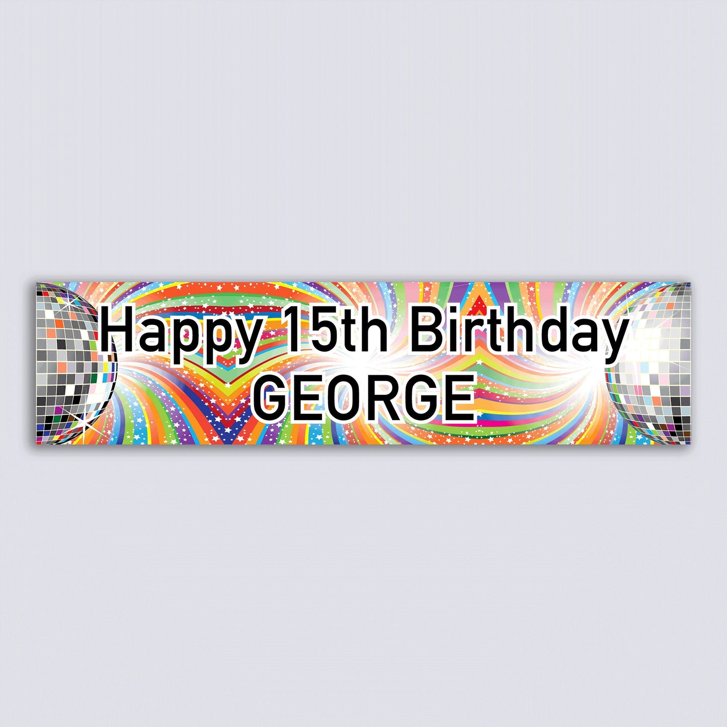 Personalised Banner - Disco - Paper or Vinyl