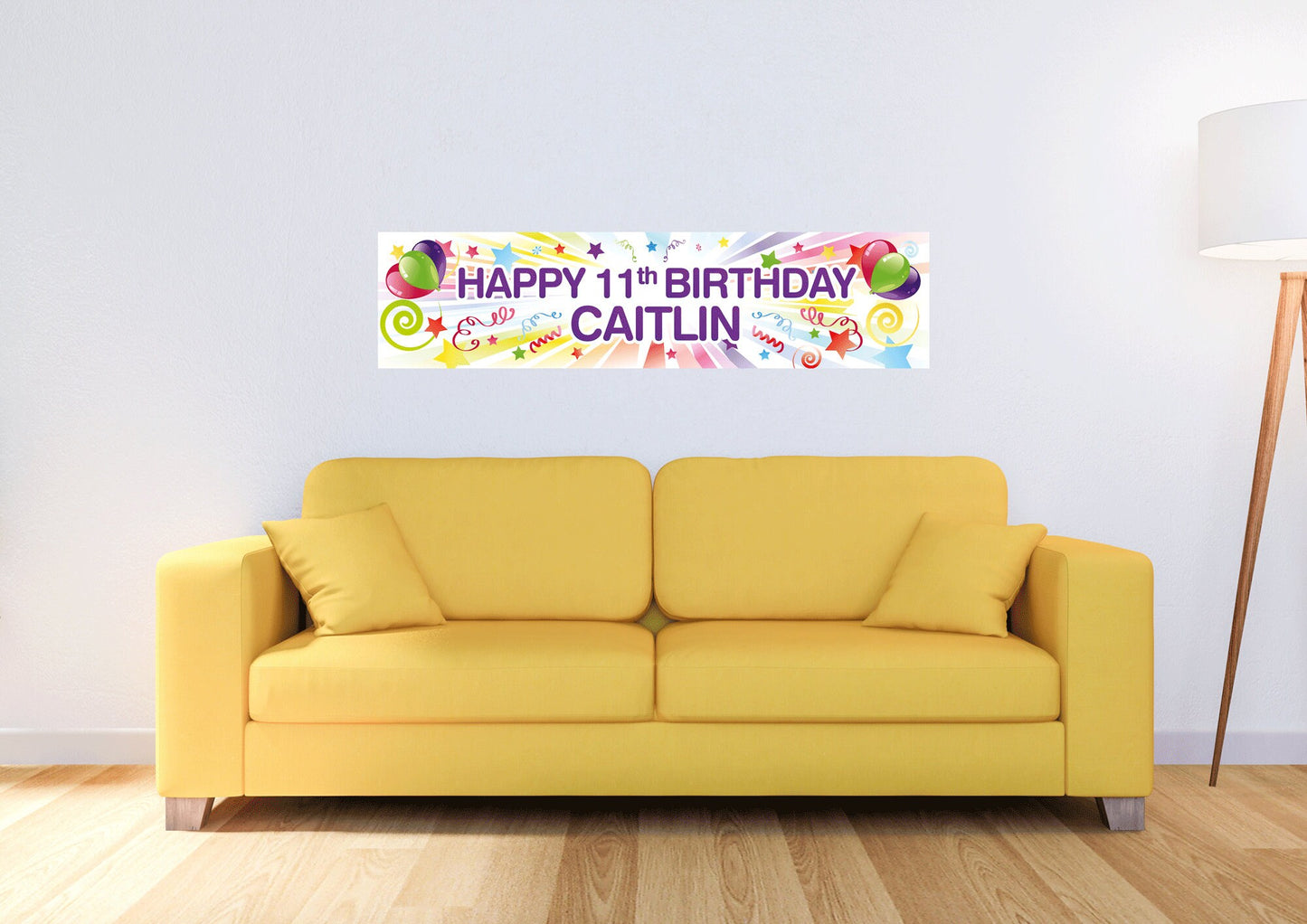 Personalised Banner - Starburst Design - Paper or Vinyl