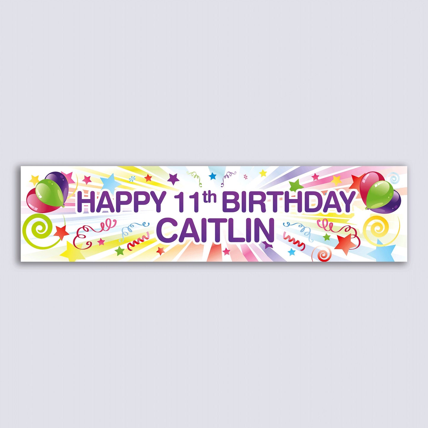 Personalised Banner - Starburst Design - Paper or Vinyl