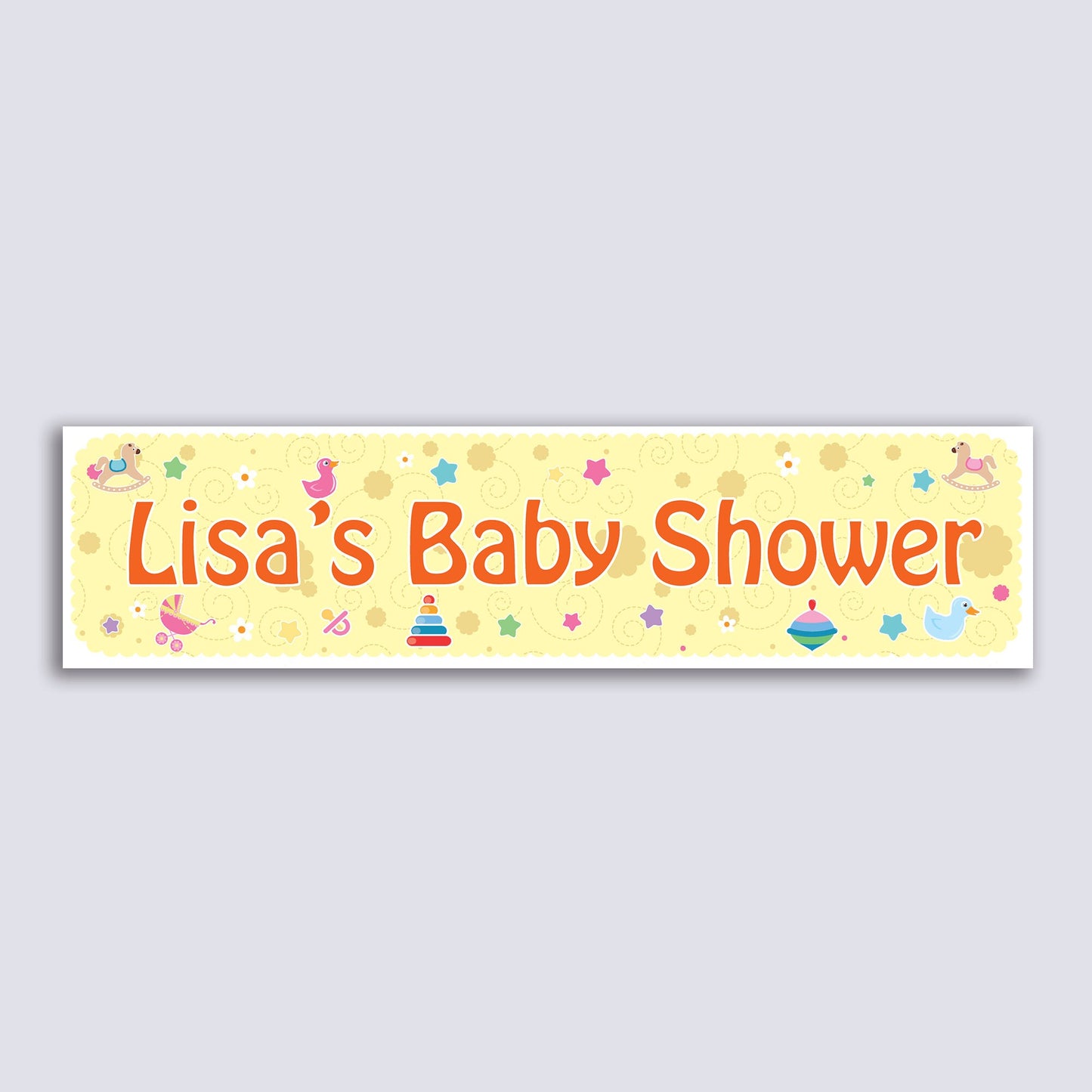 Personalised Banner - Baby Shower - Paper or Vinyl