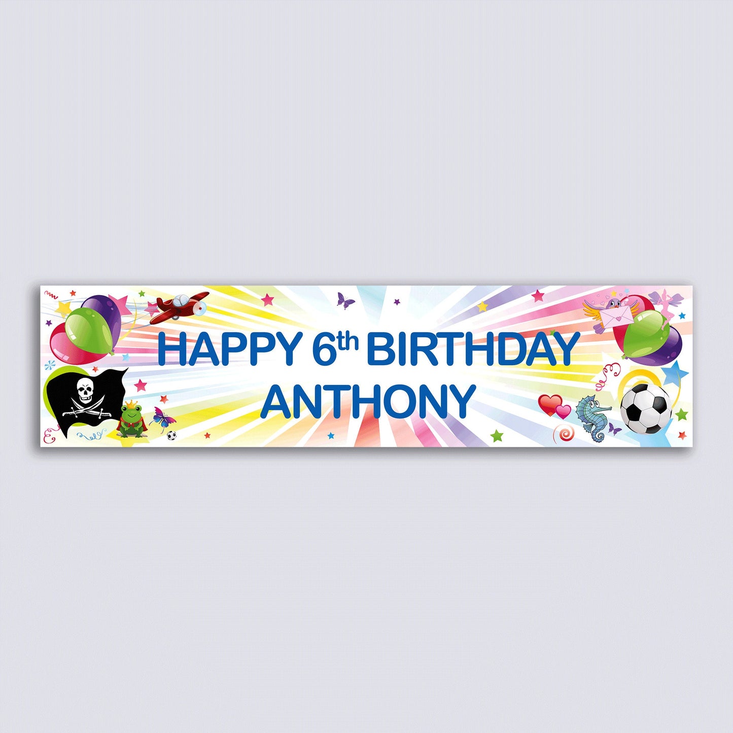 Personalised Banner - Starburst Kids - Paper or Vinyl