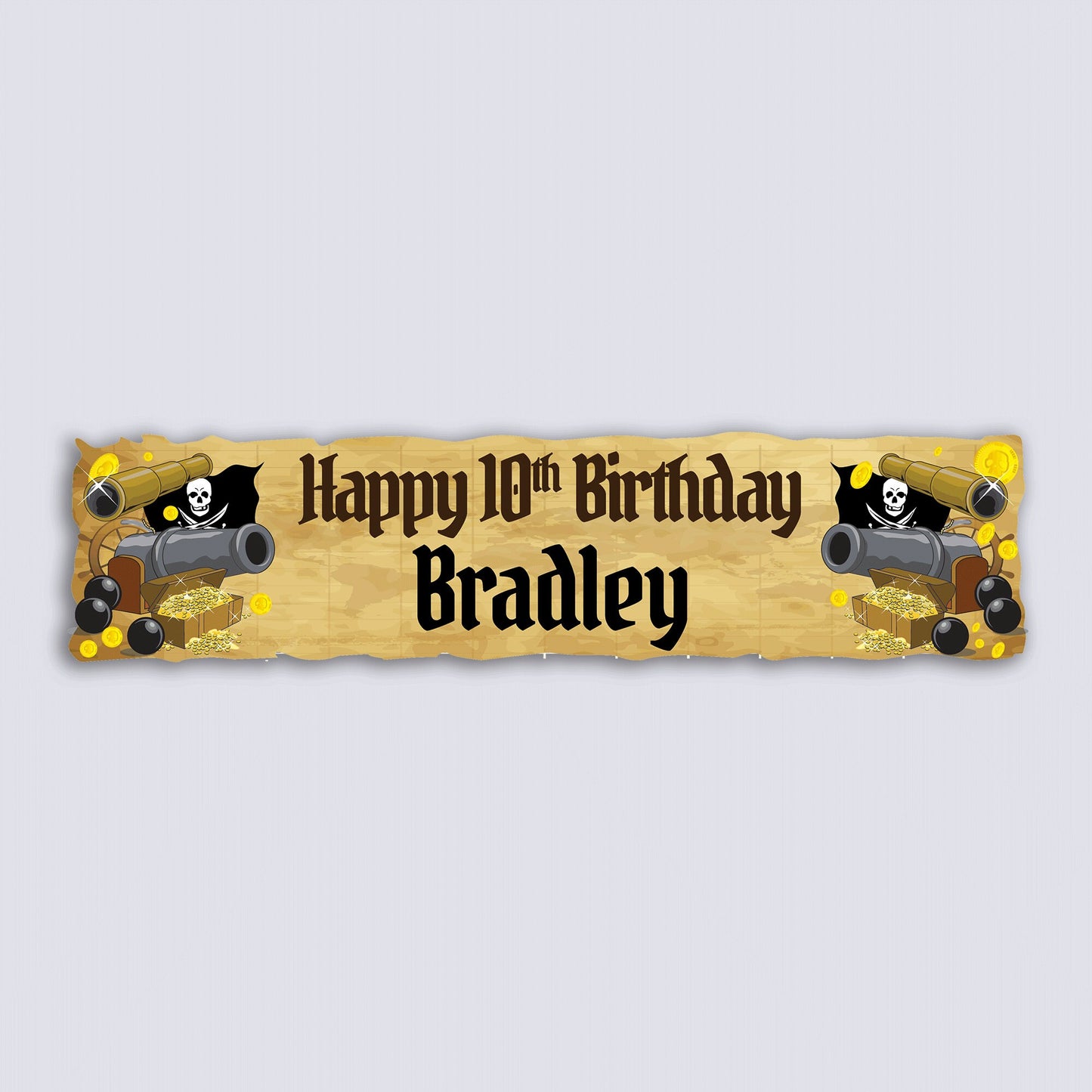 Personalised Banner - Pirate - Paper or Vinyl