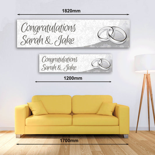 Personalised Banner - Wedding - Paper or Vinyl