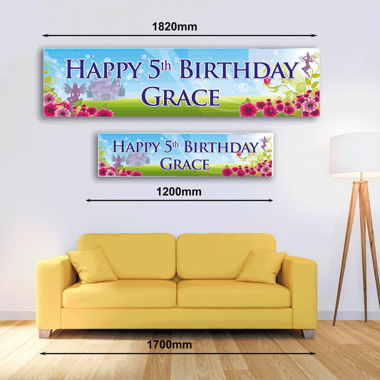 Personalised Banner - Fairy - Paper or Vinyl