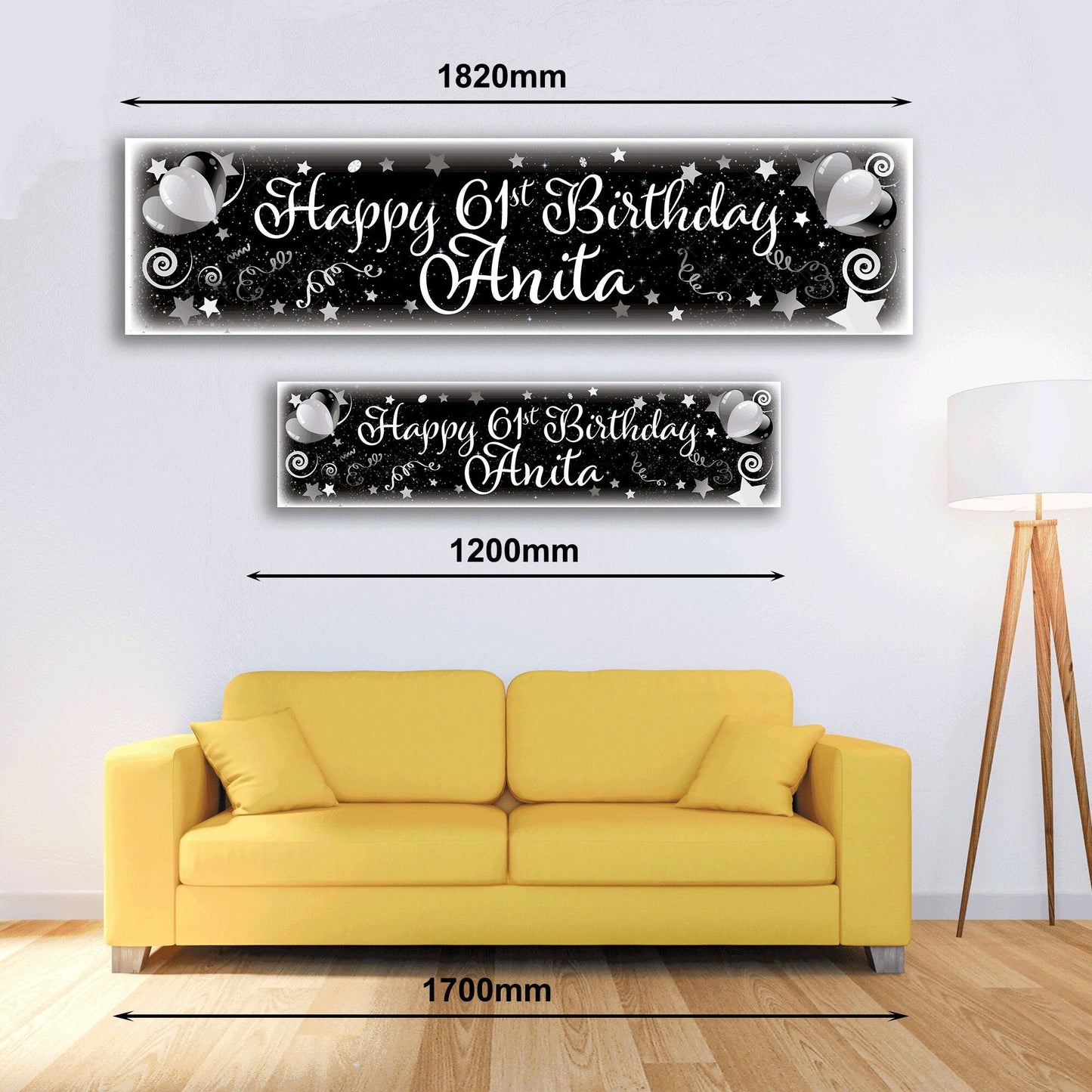 Personalised Banner - Celebrate Streamers - Paper or Vinyl