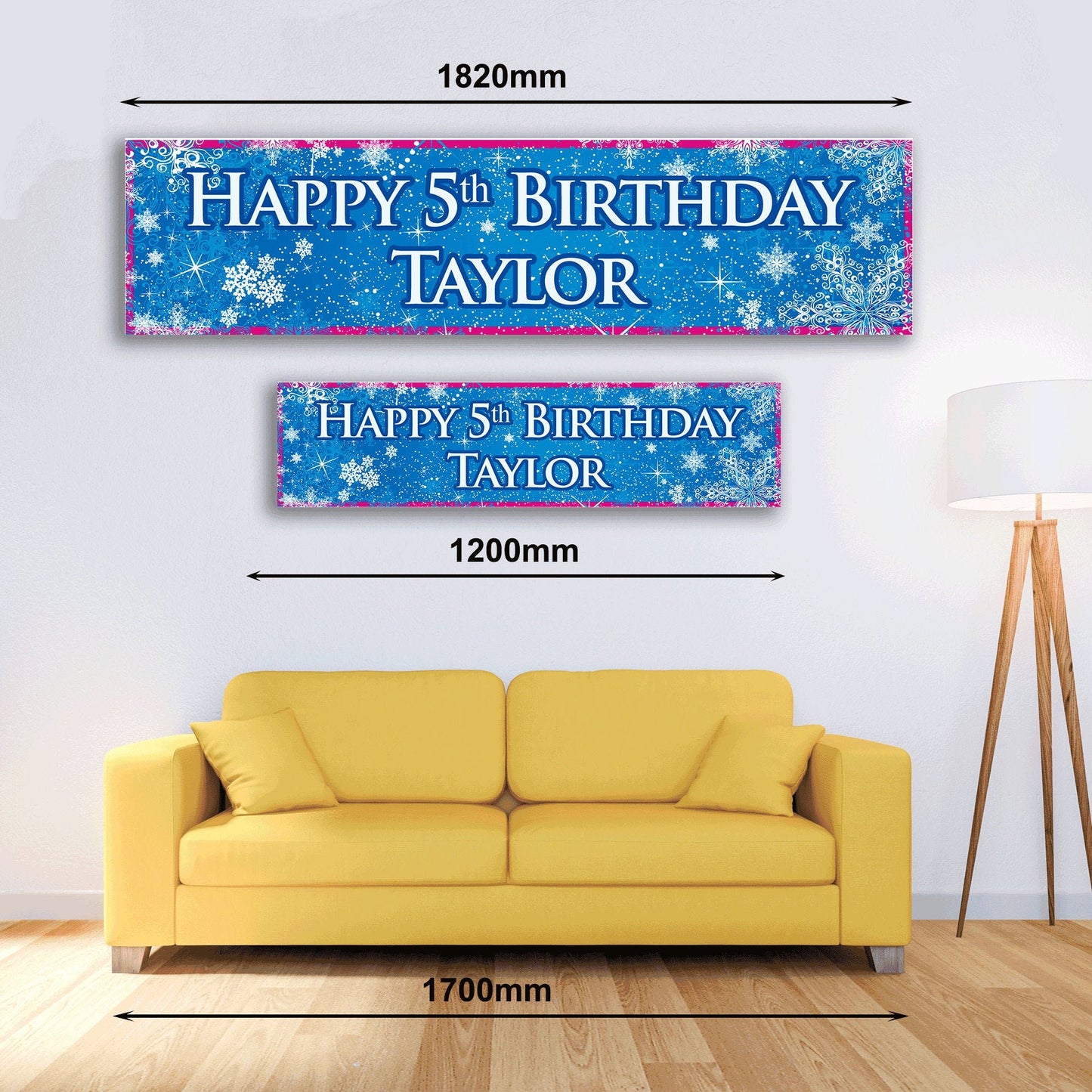 Personalised Banner - Frozen - Paper or Vinyl