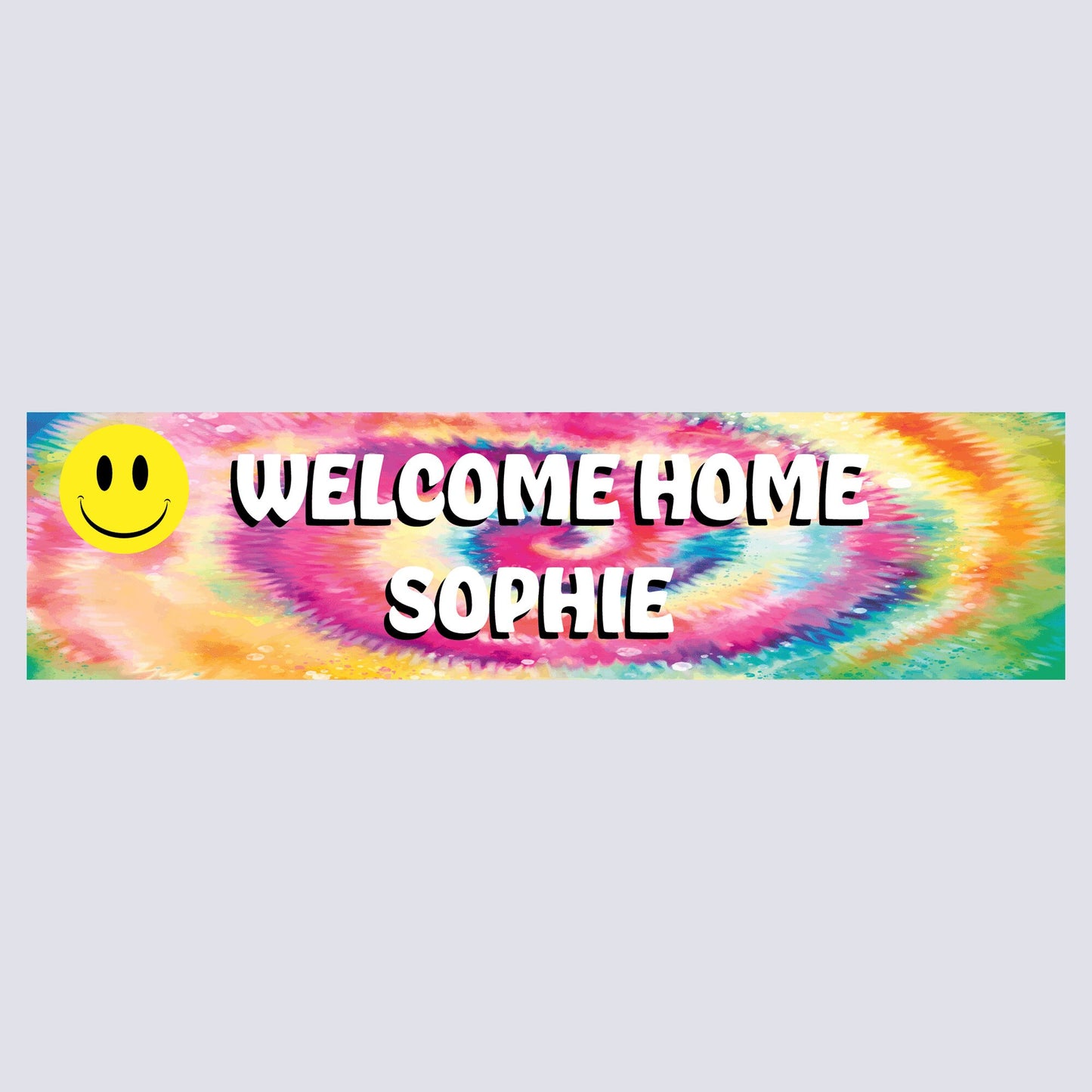 Personalised Banner - Tye Dye - Paper or Vinyl