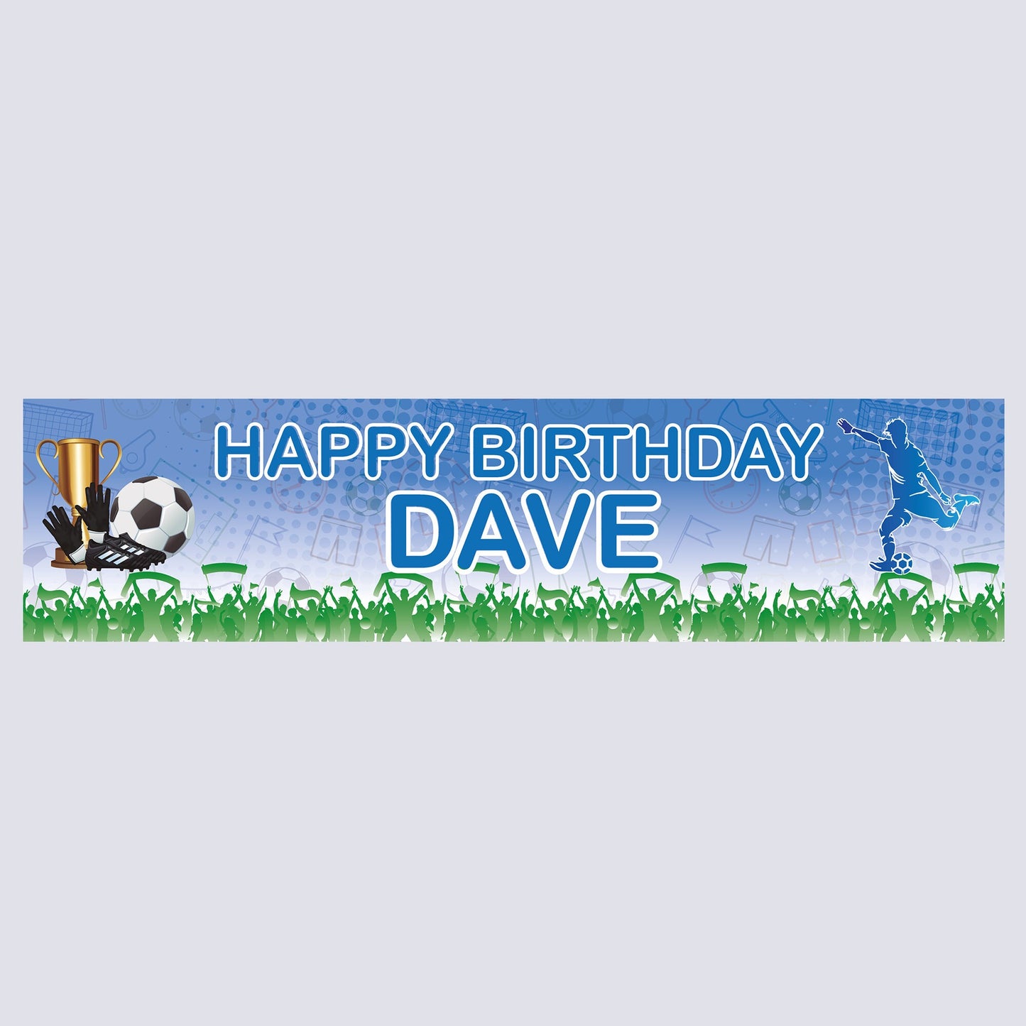 Personalised Banner - Football Banner, Football Decoration, Football Birthday Banner