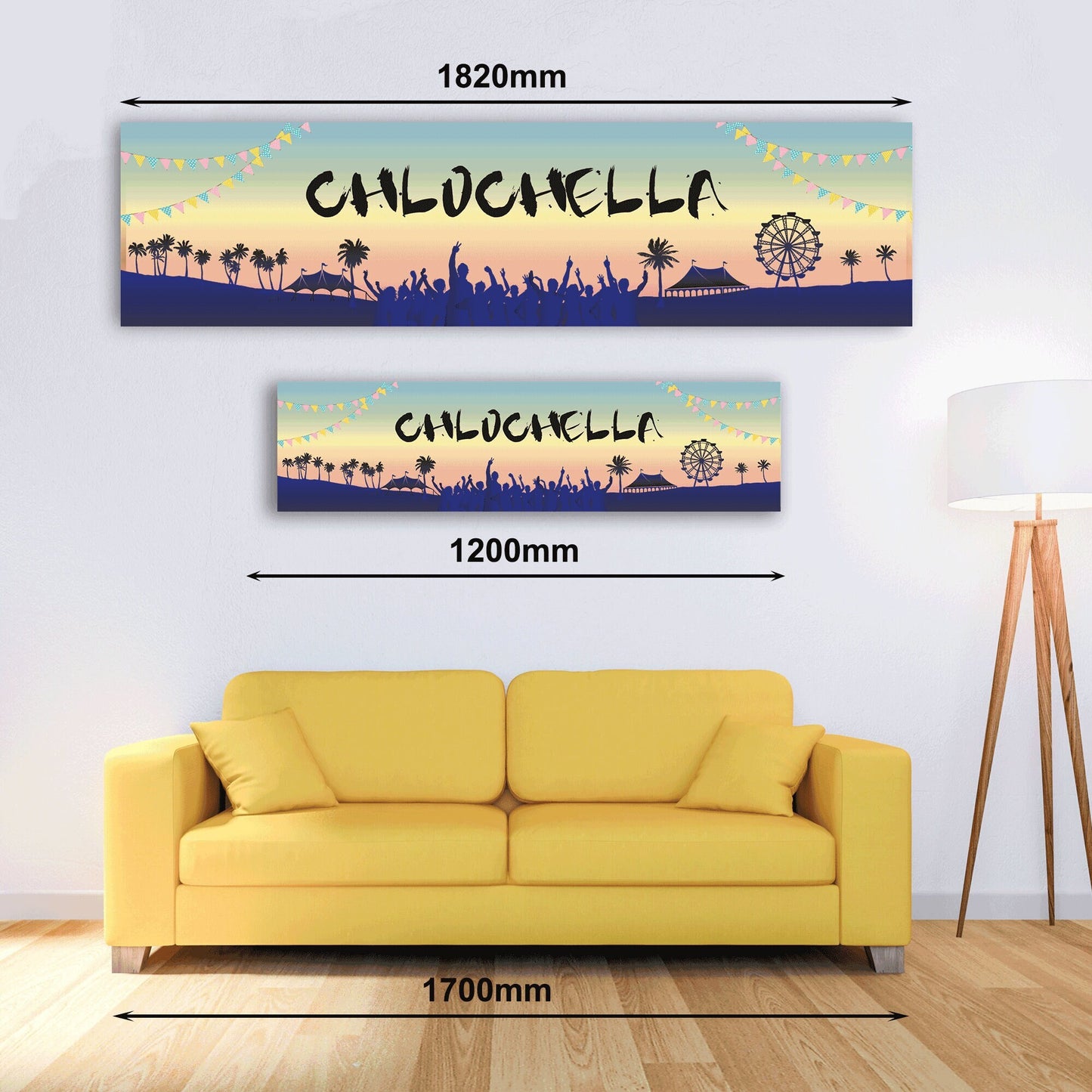 Personalised Festival Pastel Banner - Paper or Vinyl