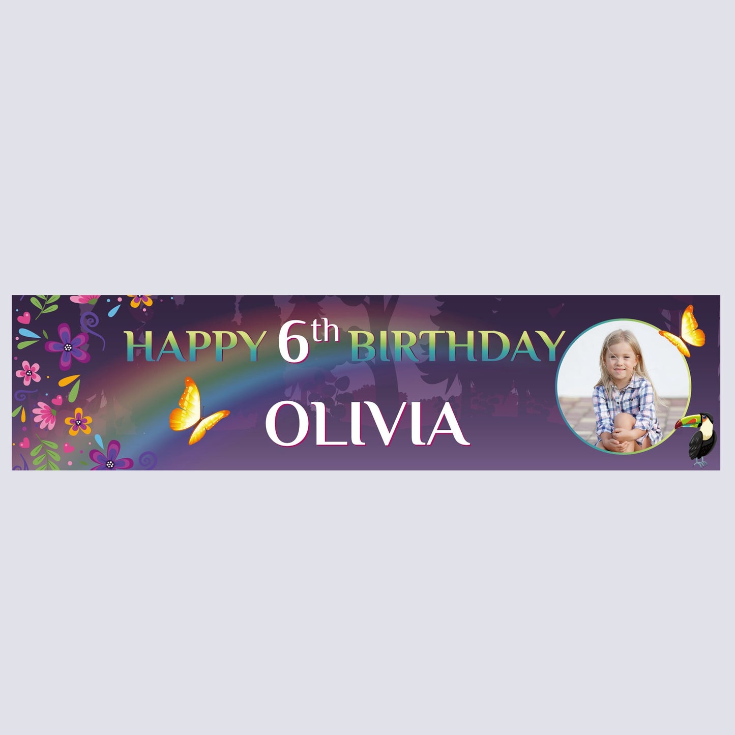 Personalised Banner - Enchanted Banner with Photo Personalised Encanto Style Banner