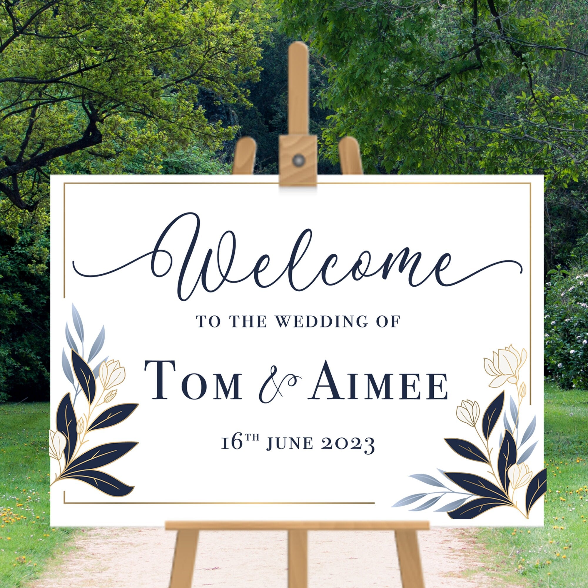 Photo Wedding cheapest Welcome Sign - Custom Photo Wedding Sign - Printed Wedding Sign - Personalized Wedding Sign