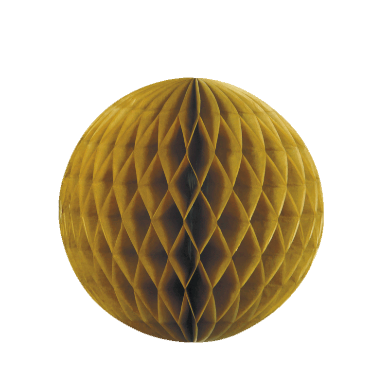 Gold Honeycomb Ball