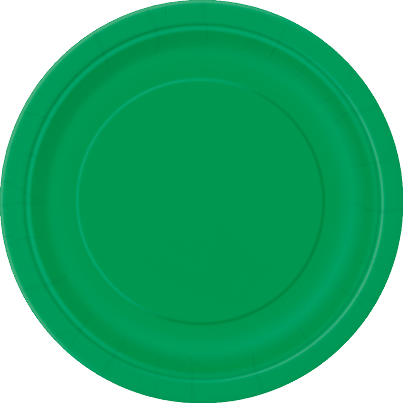 Emerald Green Plates (Pk 16)