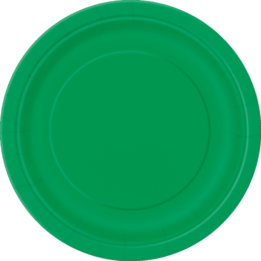 Emerald Green Plates (Pk 16)