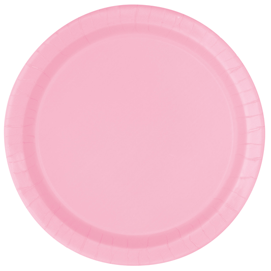 Light Pink Plates (Pk 16)