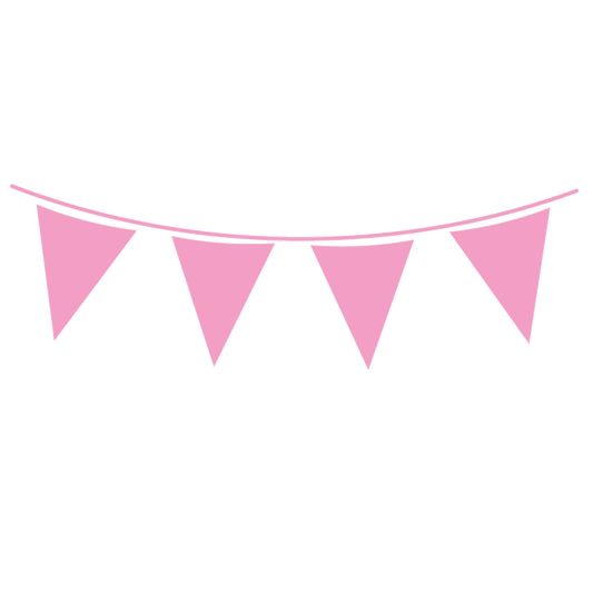 Light Pink Flag Banner