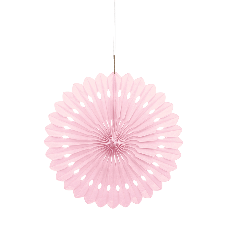 Light Pink Decorative Fan 16"