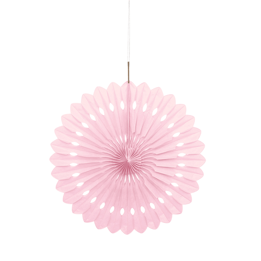 Light Pink Decorative Fan 16"