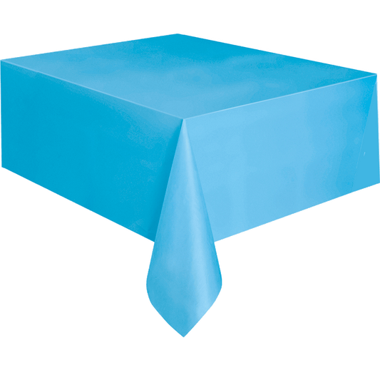 Powder Blue Plastic Tablecover