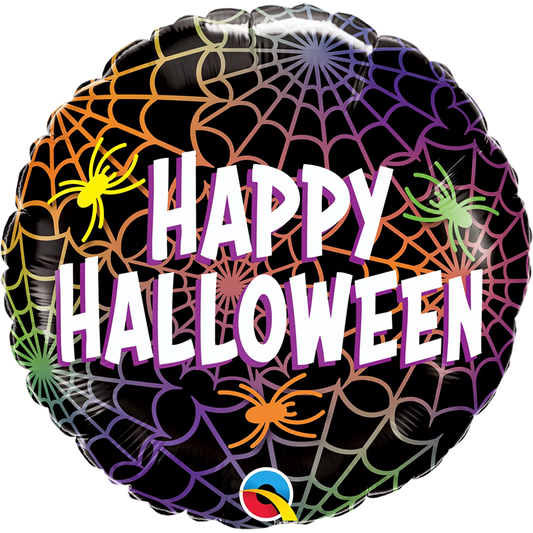 Halloween Spiders & Web Foil Balloon