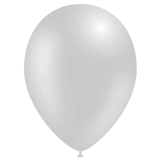 Latex Balloons Metallic Silver