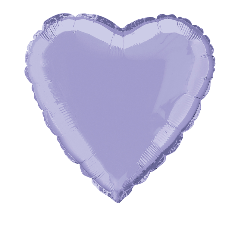 Lavender Heart Foil Balloon