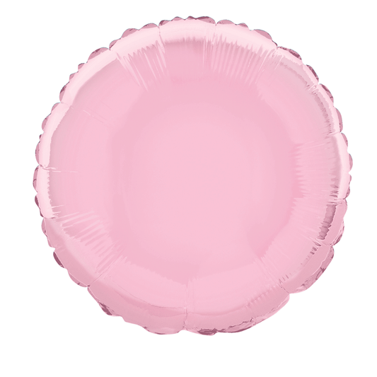 Pastel Pink Round Foil Balloon