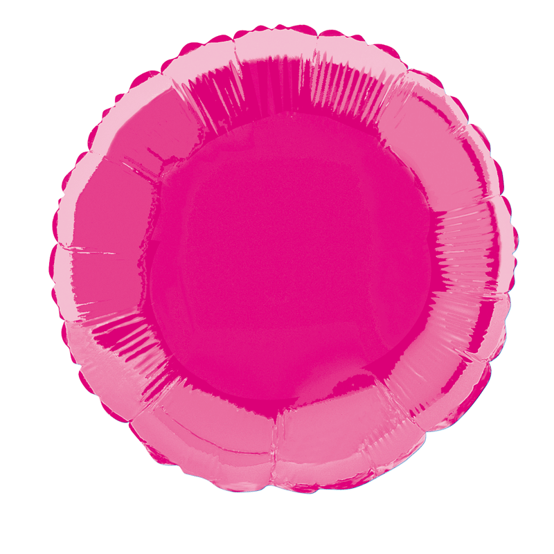 Hot Pink Round Foil Balloon