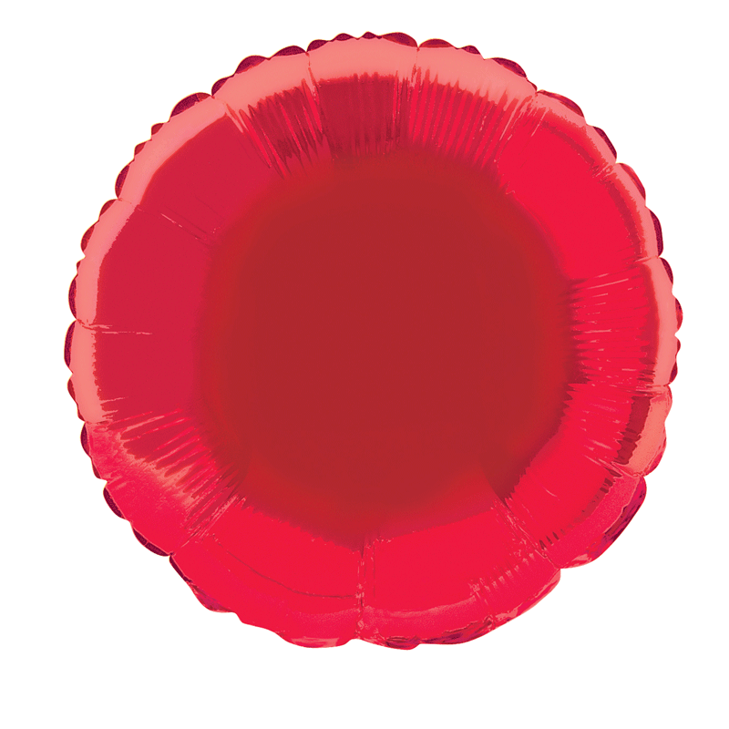 Red Round Foil Balloon