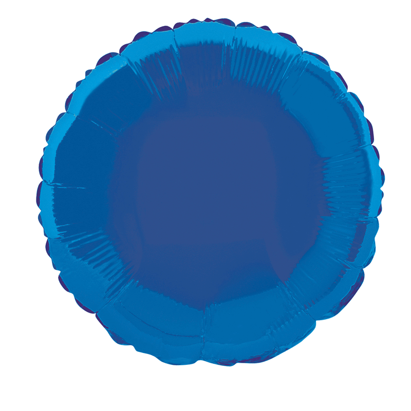 Royal Blue Round Foil Balloon