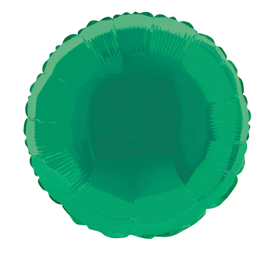 Green Round Foil Balloon