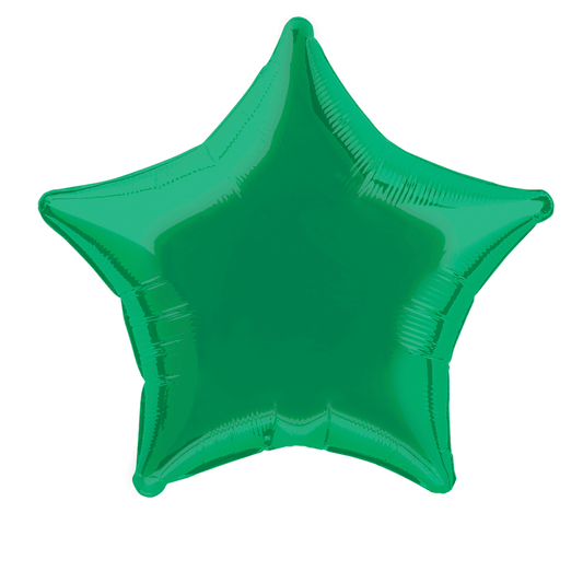 Green Star Foil Balloon