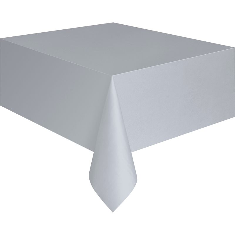 Silver Plastic Tablecover