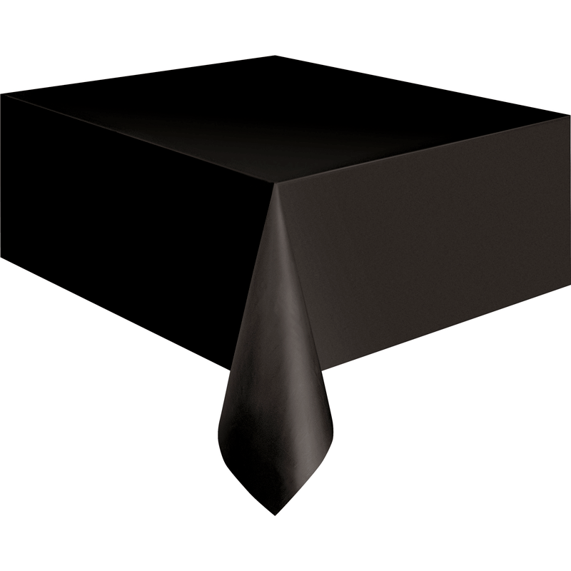 Black Plastic Tablecover